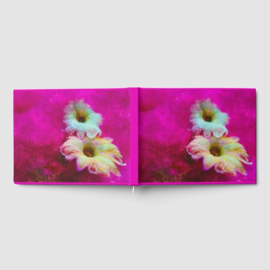 ピンクの花 ゲストブック (全面)