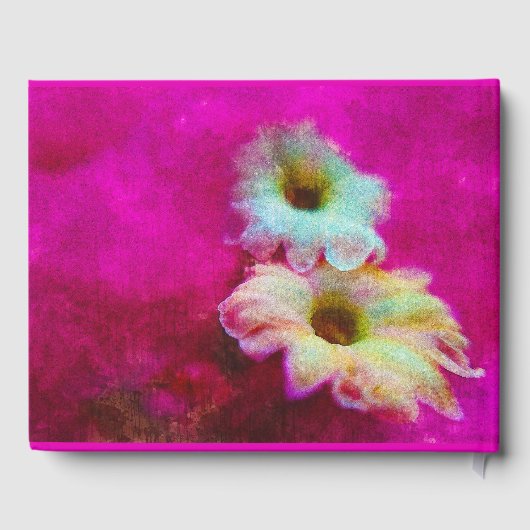 ピンクの花 ゲストブック (裏面)