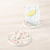 ピンクの花 コースター (側面)