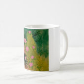 ピンクの花 コーヒーマグカップ (正面右)