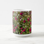 ピンクの花 コーヒーマグカップ (中央)