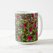 ピンクの花 コーヒーマグカップ (正面右)