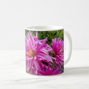 ピンクの花 コーヒーマグカップ