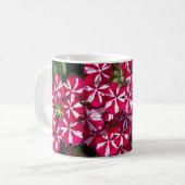 ピンクの花 コーヒーマグカップ (正面左)
