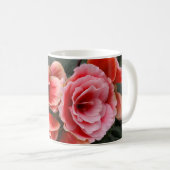 ピンクの花 コーヒーマグカップ (正面右)