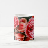 ピンクの花 コーヒーマグカップ (中央)