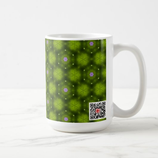 ピンクの花 コーヒーマグカップ (右)