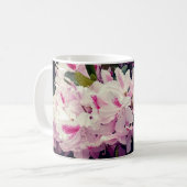 ピンクの花 コーヒーマグカップ (正面左)
