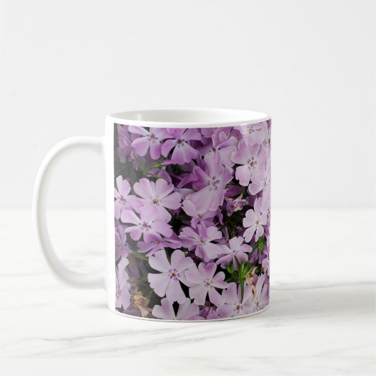 ピンクの花 コーヒーマグカップ (左)