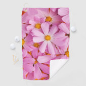 ピンクの花 ゴルフタオル (インサイチュ)