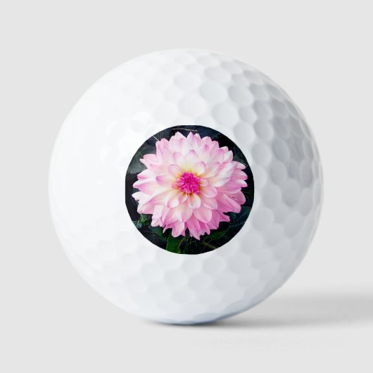 ピンクの花 ゴルフボール (正面)