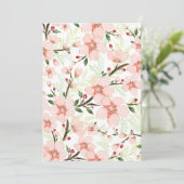 ピンクの花 サンキューカード (スタンド正面)