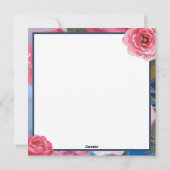 ピンクの花 シーズンカード (裏面)