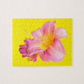 ピンクの花 ジグソーパズル (横)
