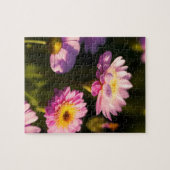 ピンクの花 ジグソーパズル (横)