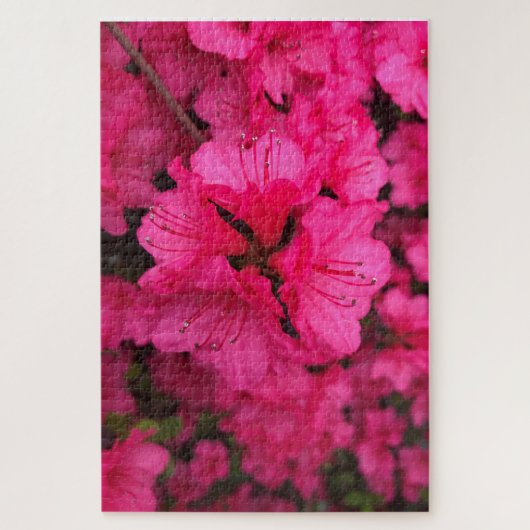 ピンクの花 ジグソーパズル (縦)