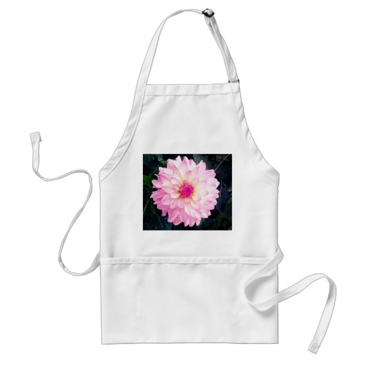 ピンクの花 スタンダードエプロン (正面)