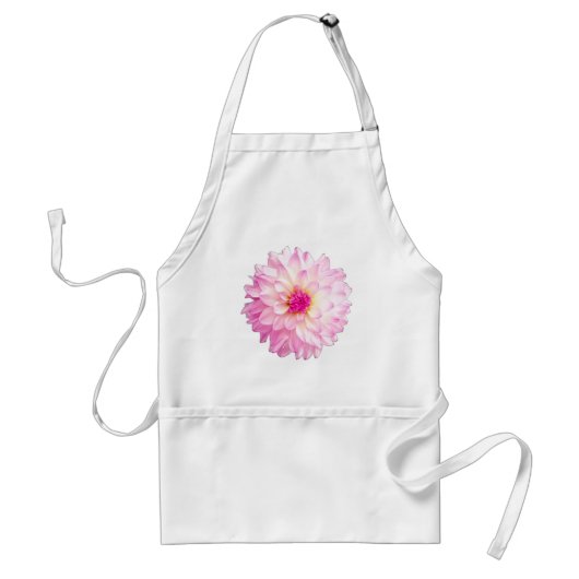 ピンクの花 スタンダードエプロン (正面)