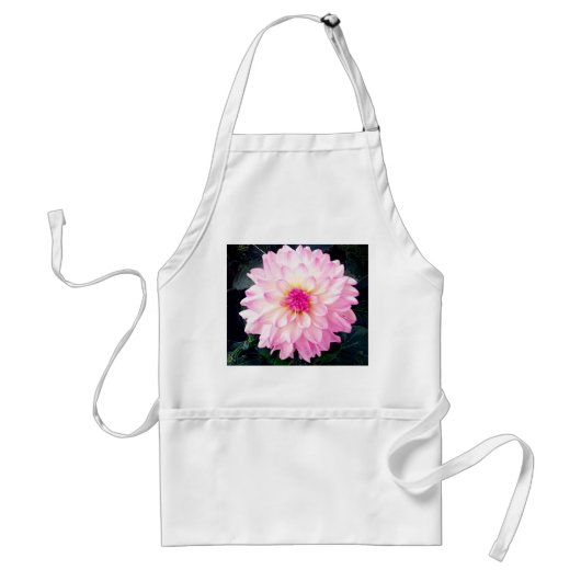 ピンクの花 スタンダードエプロン (正面)