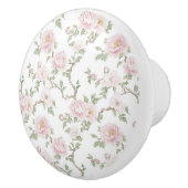 ピンクの花 セラミックノブ (右)