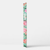 ピンクの花、セージの緑、シームレス。 Case-Mate iPhoneケース (裏面 / 右)
