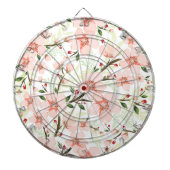 ピンクの花 ダーツボード (正面)