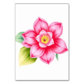 ピンクの花 テーブルカード (裏面)