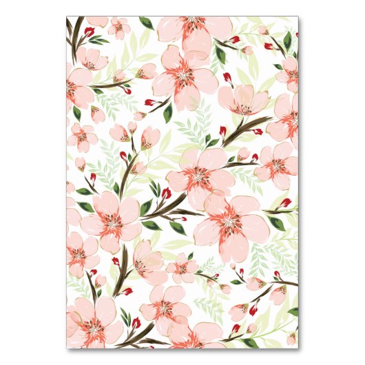 ピンクの花 テーブルナンバー (正面)