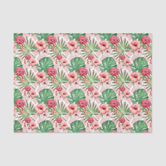 ピンクの花(デザイン16ピンクシリーズ) 薄葉紙 (正面)