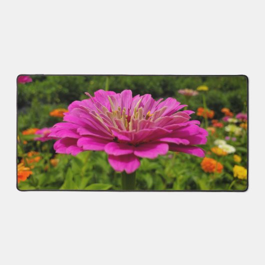 ピンクの花 デスクマット (正面)