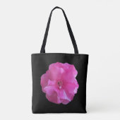 ピンクの花 トートバッグ (裏面)
