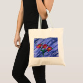 ピンクの花 トートバッグ (正面(商品))