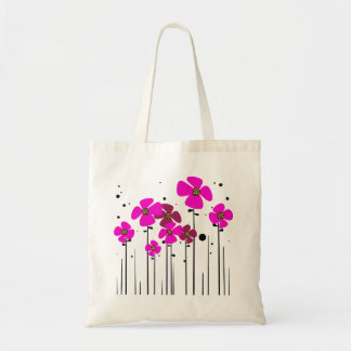 ピンクの花 トートバッグ