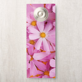 ピンクの花 ドアノブサイン