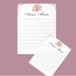 ピンクの花 ノートパッド