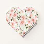 ピンクの花 ノートブック (裏面)