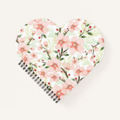 ピンクの花 ノートブック (正面)