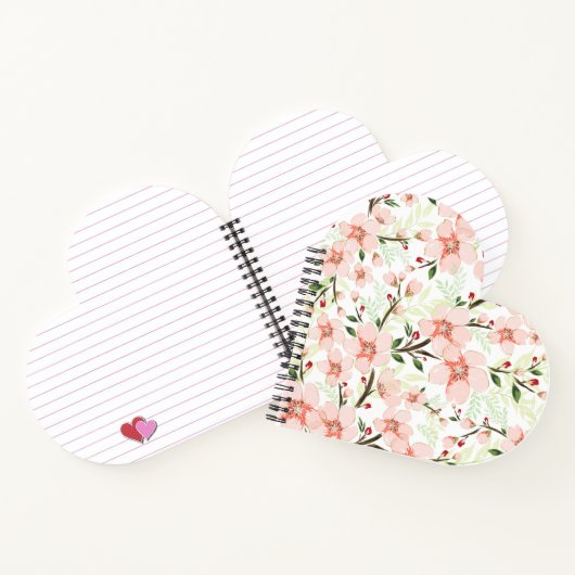 ピンクの花 ノートブック (内部)