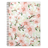 ピンクの花 ノートブック (正面)