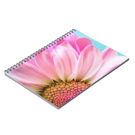 ピンクの花 ノートブック (左側)