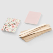 ピンクの花 ハンドファン (組立なし)