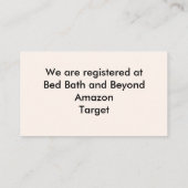 ピンクの花,ハート,金ゴールドリングや輪レジストリカード エンクロージャーカード (裏面)