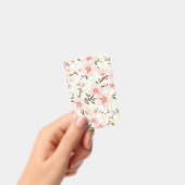 ピンクの花 バッジ (手持ち)