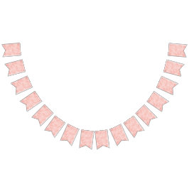 ピンクの花 バンティングフラッグ