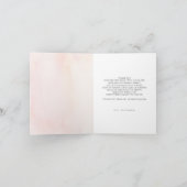 ピンクの花 パンパスグラス ベビーシャワー サンクス サンキューカード (内部)