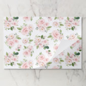 ピンクの花、ピンクのバラ、水彩花 ペーパーパッド (折り畳み)