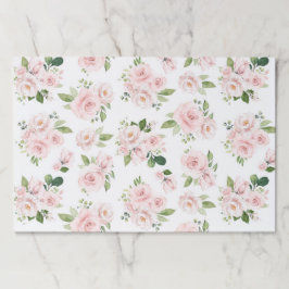 ピンクの花、ピンクのバラ、水彩花 ペーパーパッド