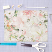 ピンクの花 (ピンクシリーズデザイン23) 薄葉紙 (クラフト)
