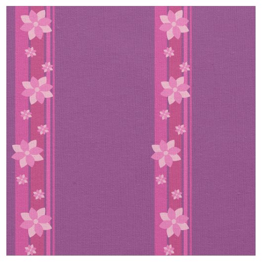 ピンクの花 ファブリック (クローズアップ)