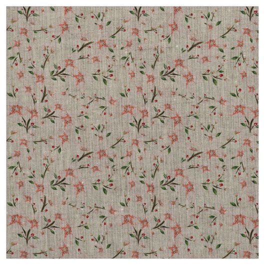 ピンクの花 ファブリック (見本)